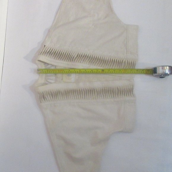 HEI HEI Anthropologie Cotton Linen Dolman Crop Ladder Jacket Top size XS/S - Picture 7 of 11